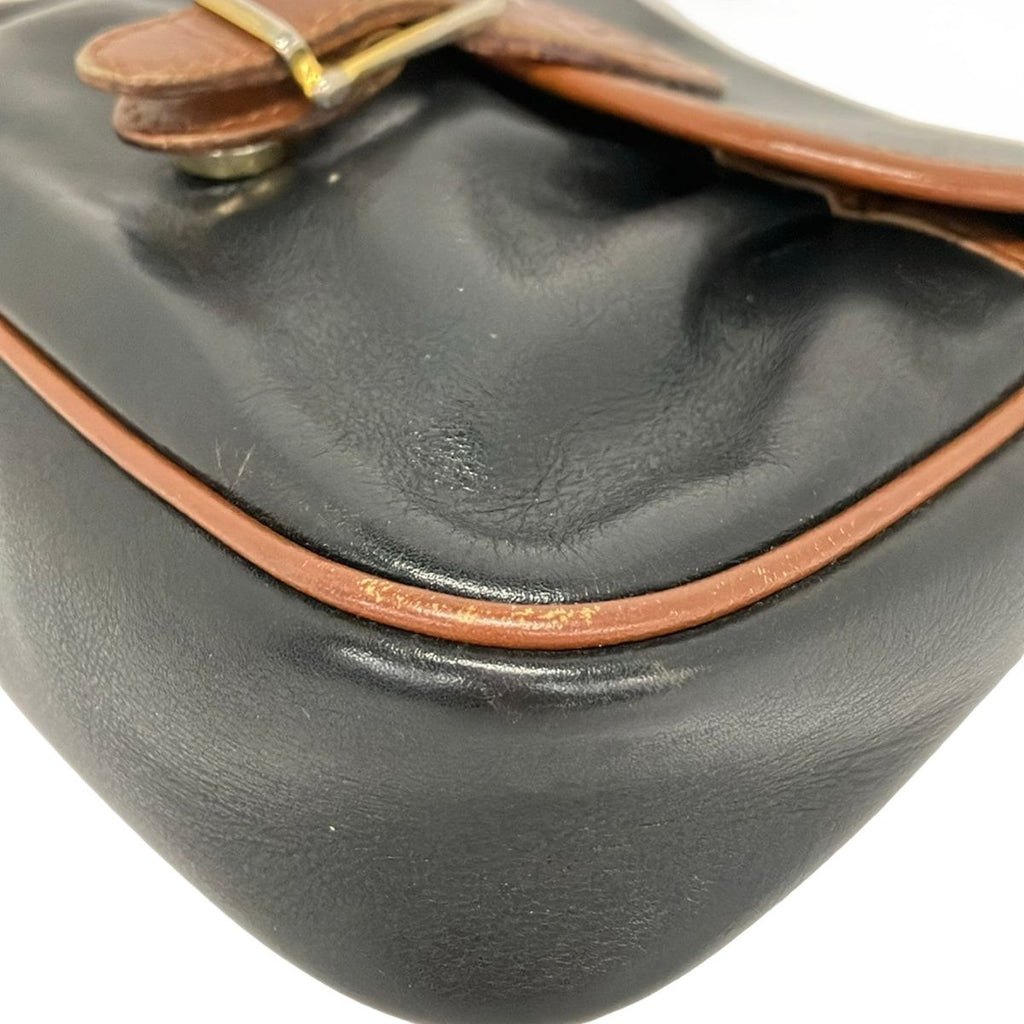 Celine Shoulder Bag Black Brown Leather — view 6