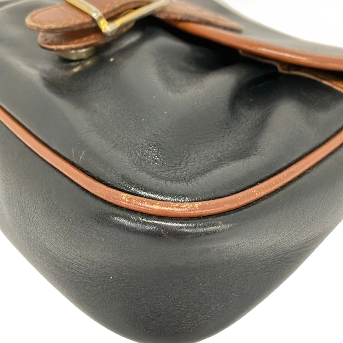 Celine Shoulder Bag Black Brown Leather — view 6