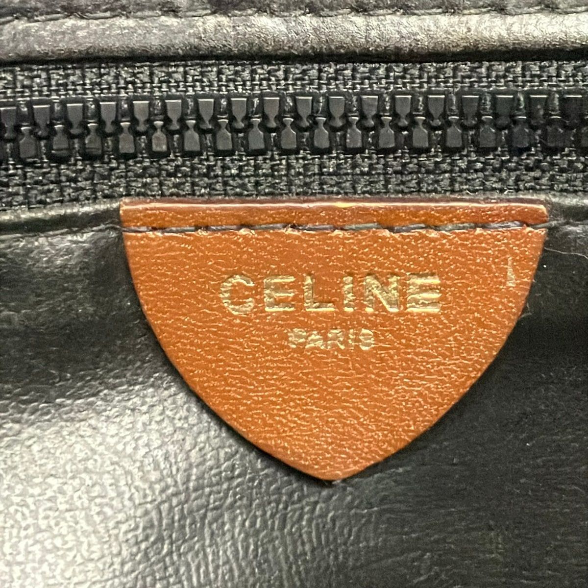 Celine Shoulder Bag Black Brown Leather — view 8