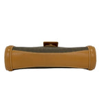 Gucci Shoulder Bag Vintage Gray Light Brown Leather — view 5