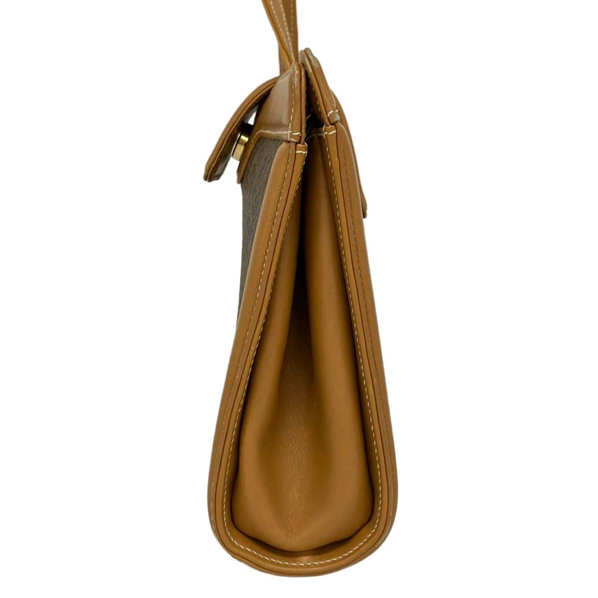 Gucci Shoulder Bag Vintage Gray Light Brown Leather — view 4