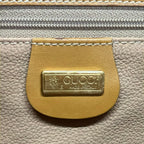 Gucci Shoulder Bag Vintage Gray Light Brown Leather — view 8
