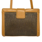 Gucci Shoulder Bag Vintage Gray Light Brown Leather — view 3