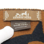 Hermes Book le Camaille Scarf Cashmere Black Brown — view 6