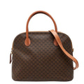 Celine Macadam 2-Way Shoulder Bag Brown Leather