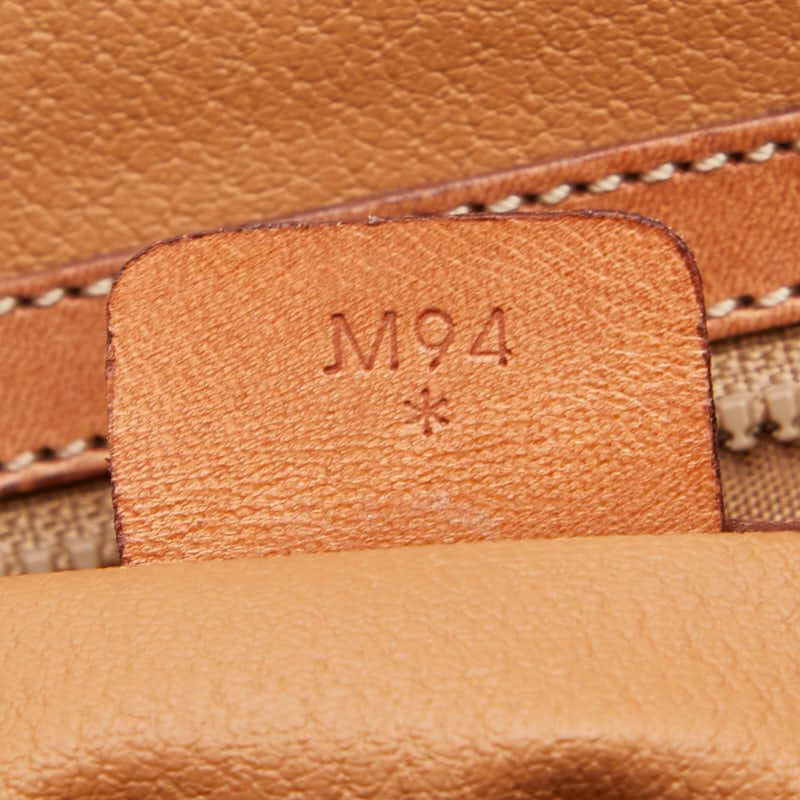 Celine Macadam 2-Way Shoulder Bag Brown Leather