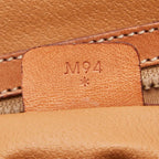 Celine Macadam 2-Way Shoulder Bag Brown Leather