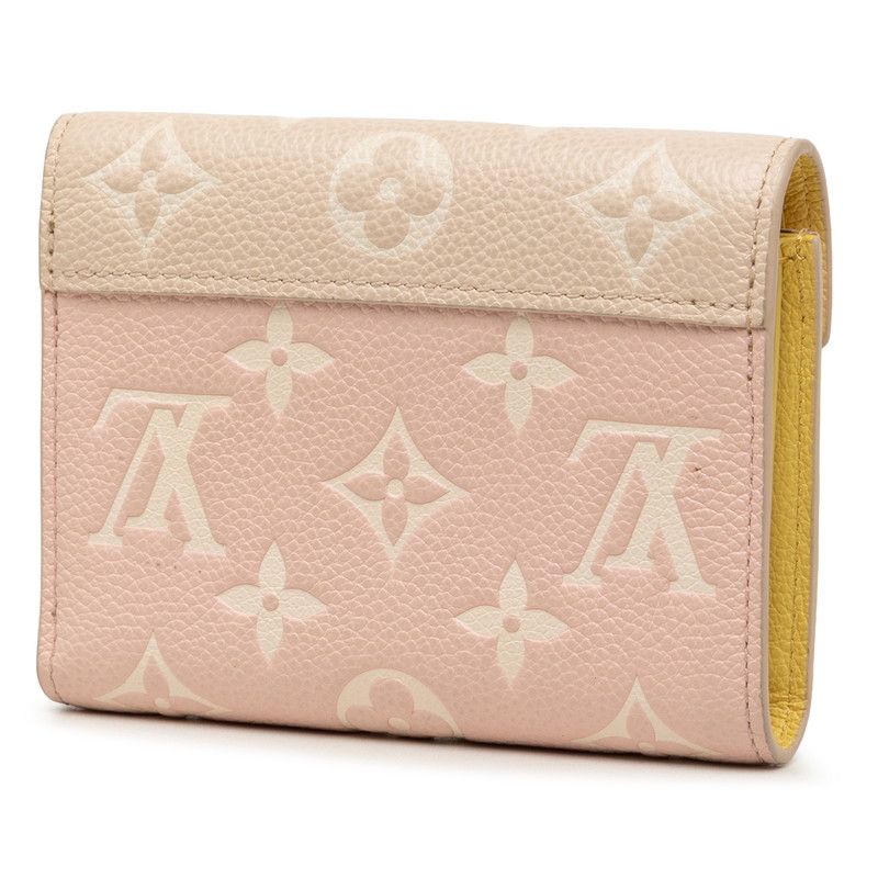 Louis Vuitton Monogram Empreinte Portefeuille Victorine Bifold Wallet Rose
