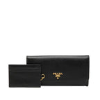 Prada Bifold Wallet Nero Black Saffiano Leather