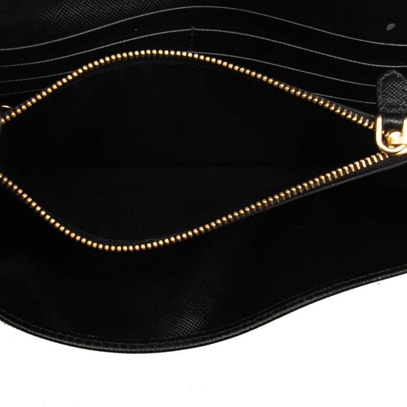 Prada Bifold Wallet Nero Black Saffiano Leather