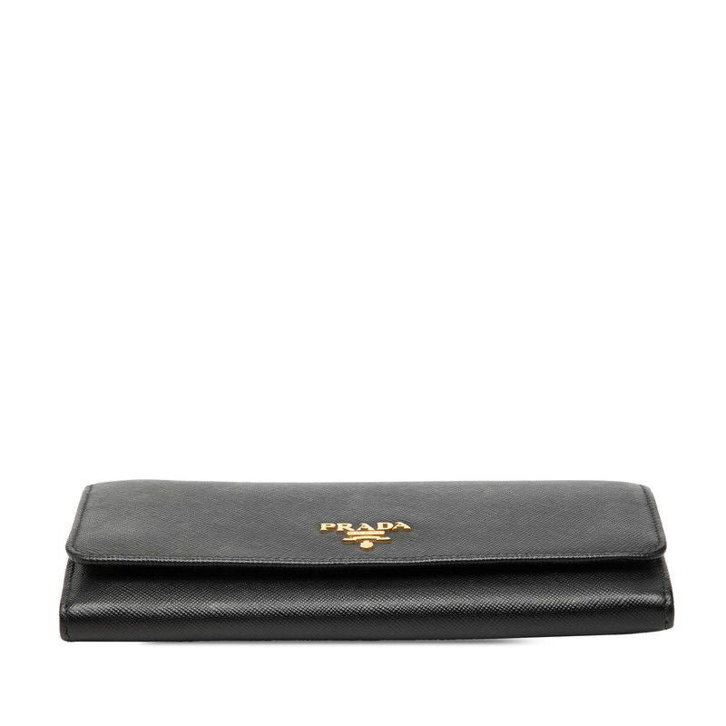 Prada Bifold Wallet Nero Black Saffiano Leather