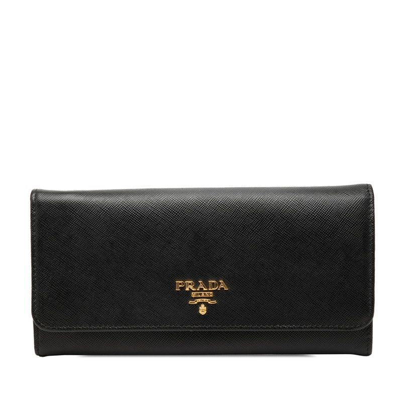 Prada Bifold Wallet Nero Black Saffiano Leather