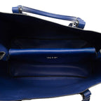 Prada Tote Bag Blue Saffiano Leather