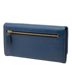Prada Bifold Wallet Blue Saffiano Leather