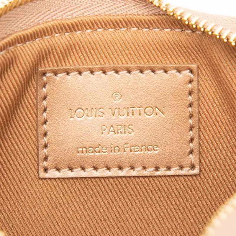 Louis Vuitton Monogram Vernis Mini Pochette Chain Clutch Pouch Rose Gold Patent