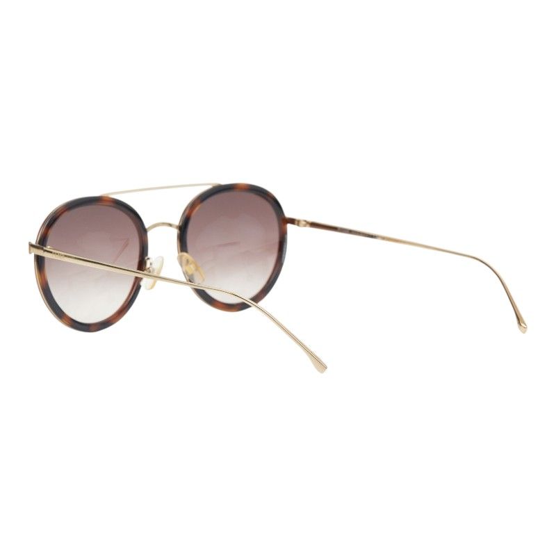 Fendi Double Bridge Sunglasses S Gold Pink Acetate Plated Eyewear