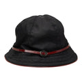 Prada Bucket Hat M Black Red Nylon Patent