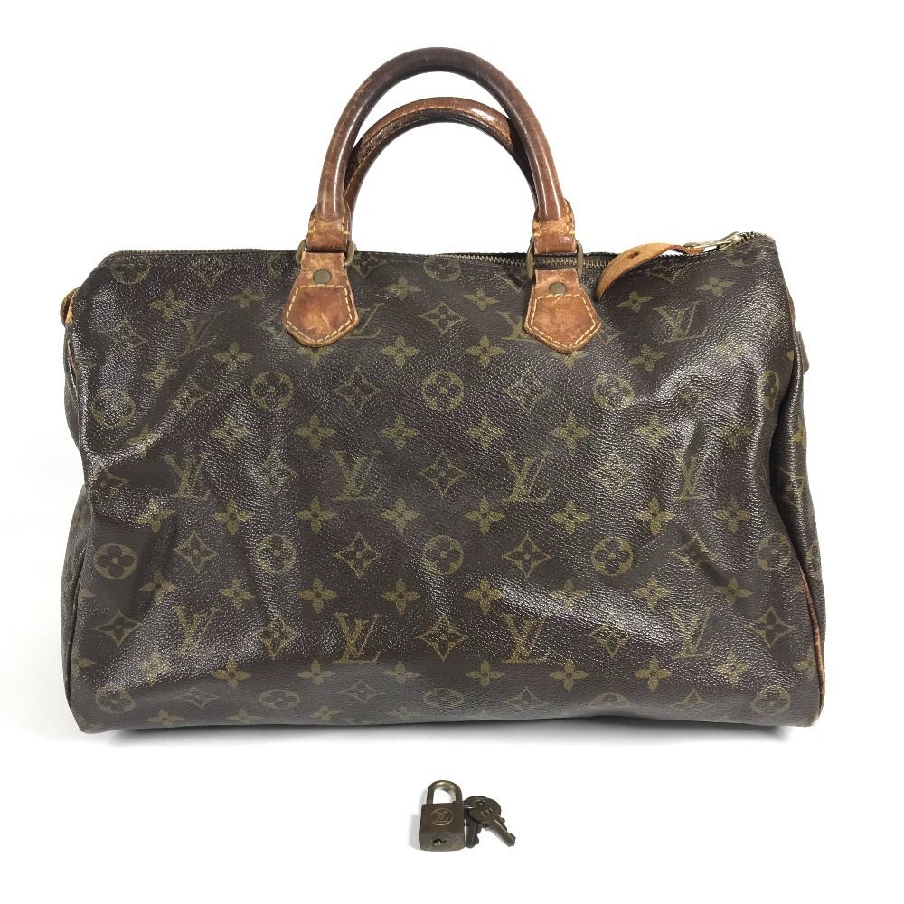 Louis Vuitton Handbag Speedy 35 Monogram Canvas Brown