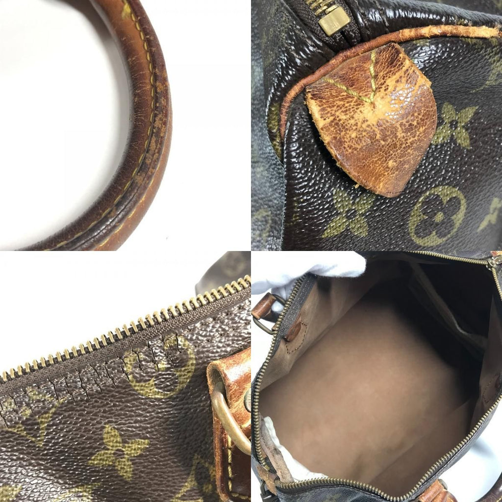 Louis Vuitton Handbag Speedy 35 Monogram Canvas Brown — view 8