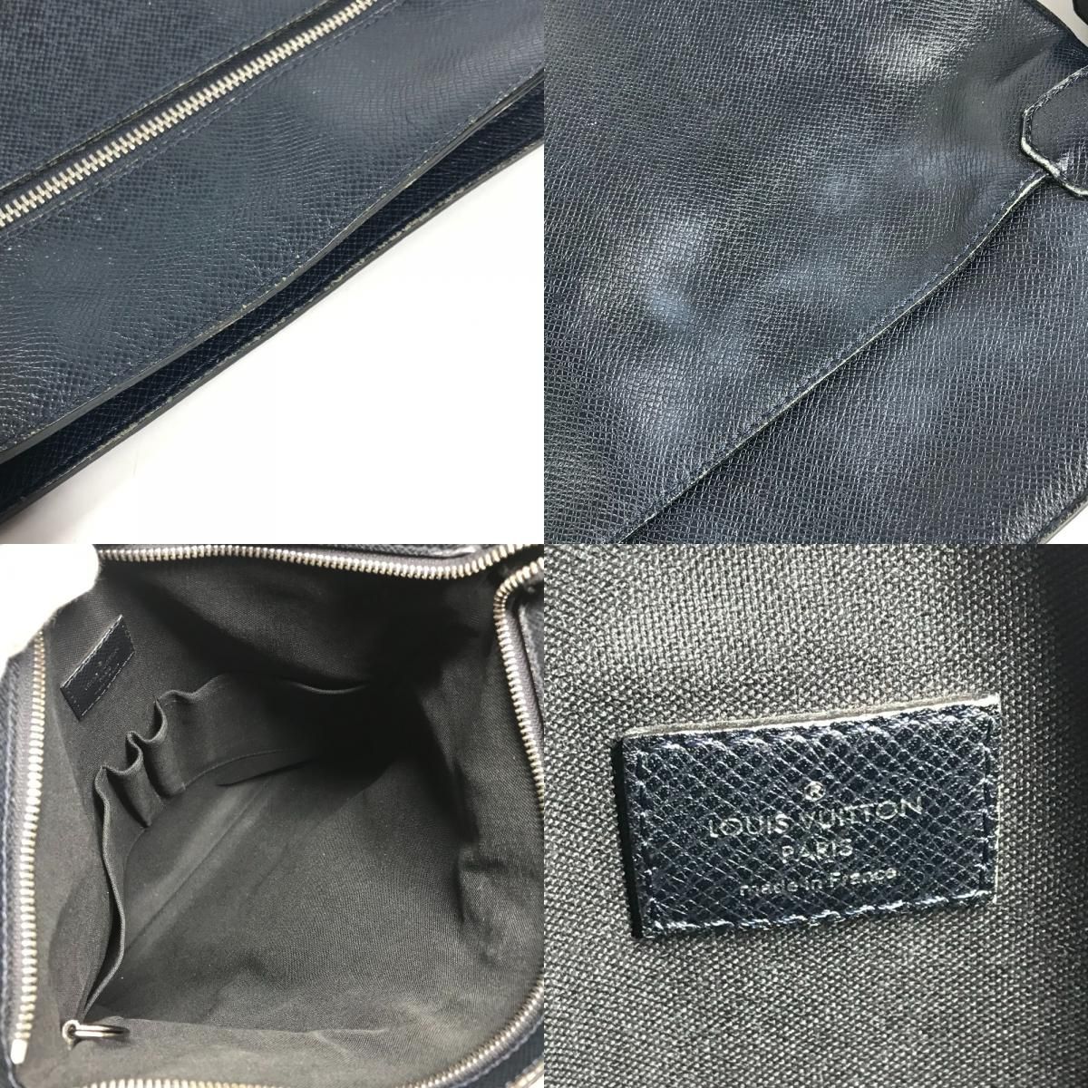 Louis Vuitton Shoulder Bag Sasha Taiga Leather Boreal Navy — view 8