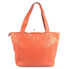 Chanel Shoulder Bag CC Logo Caviar Leather Orange — view 2