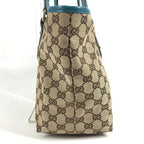 Gucci Shoulder Bag Line GG Logo Canvas Leather Beige — view 5