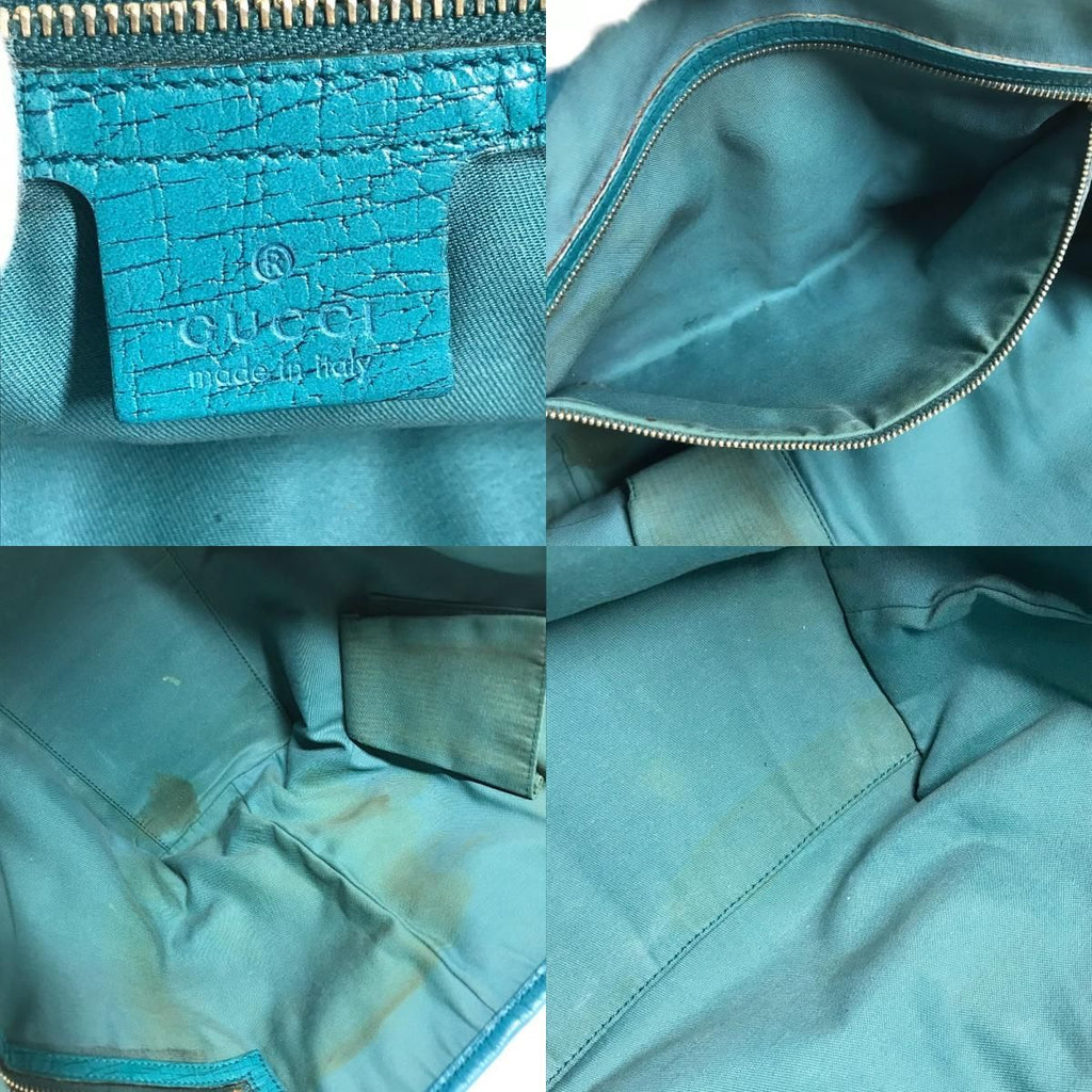 Gucci Shoulder Bag Line GG Logo Canvas Leather Beige — view 9