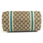 Gucci Shoulder Bag Line GG Logo Canvas Leather Beige — view 6