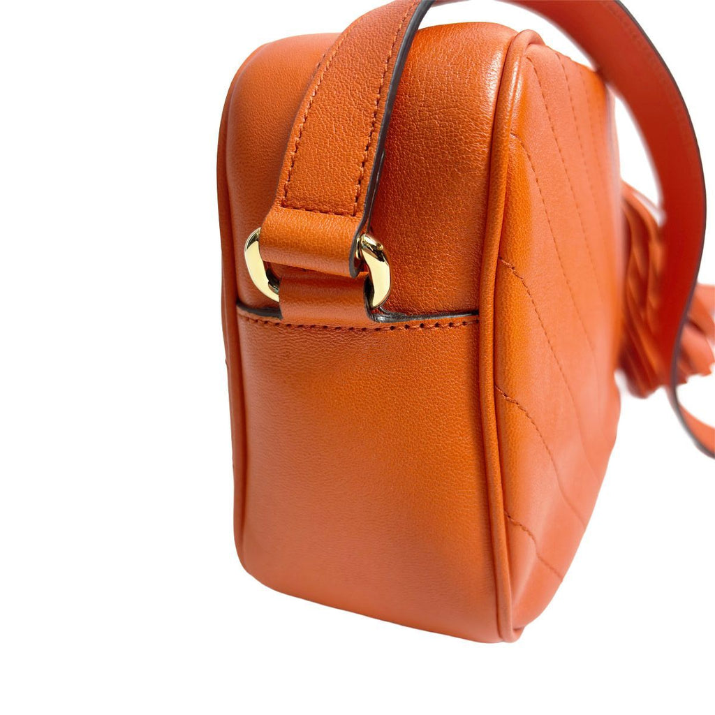 Gucci Shoulder Bag Orange Tassel Interlocking Blanc Crossbody Gold Built in Chip — view 5