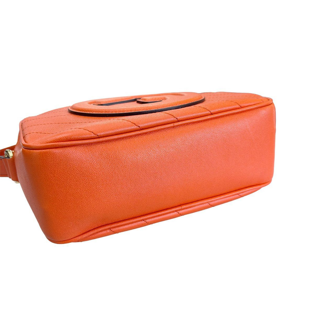 Gucci Shoulder Bag Orange Tassel Interlocking Blanc Crossbody Gold Built in Chip — view 4