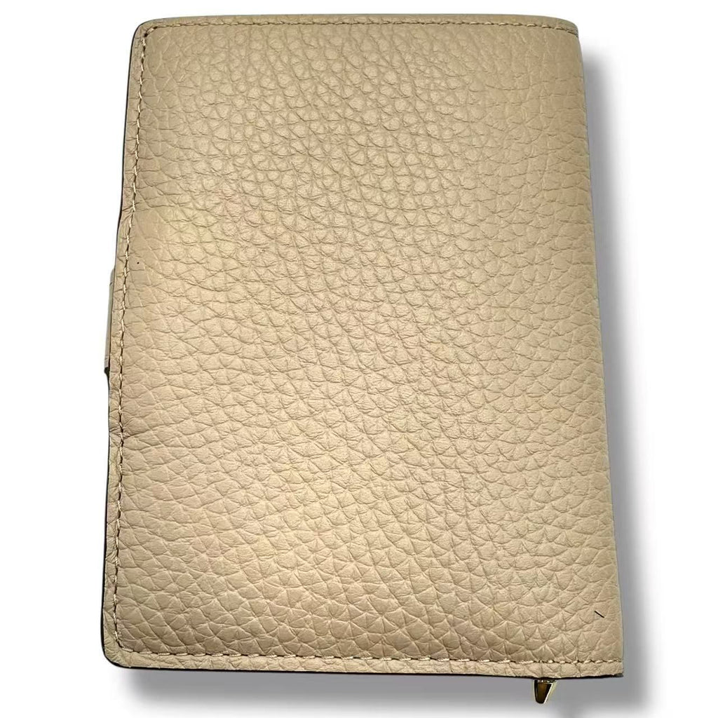Louis Vuitton Wallet Foldin Logo Leather Beige — view 3