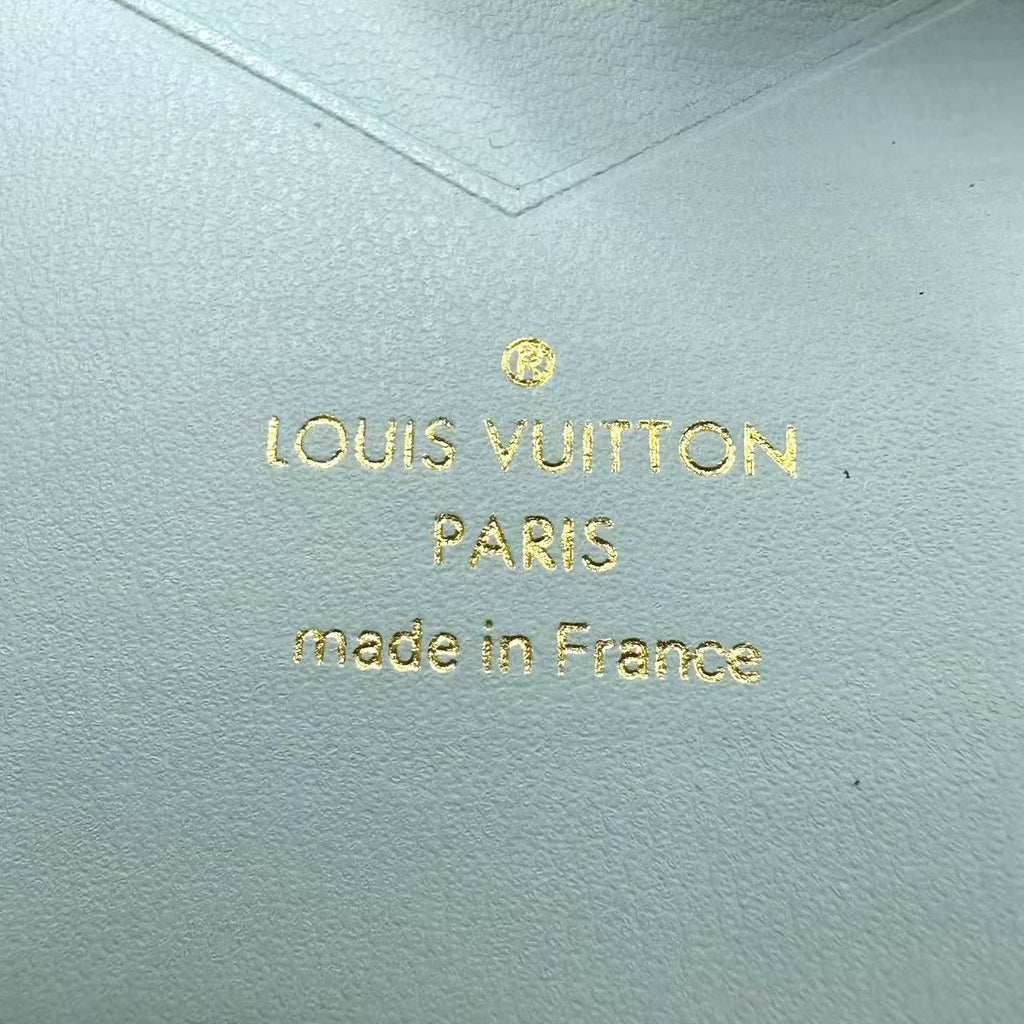 Louis Vuitton Wallet Foldin Logo Leather Beige — view 9