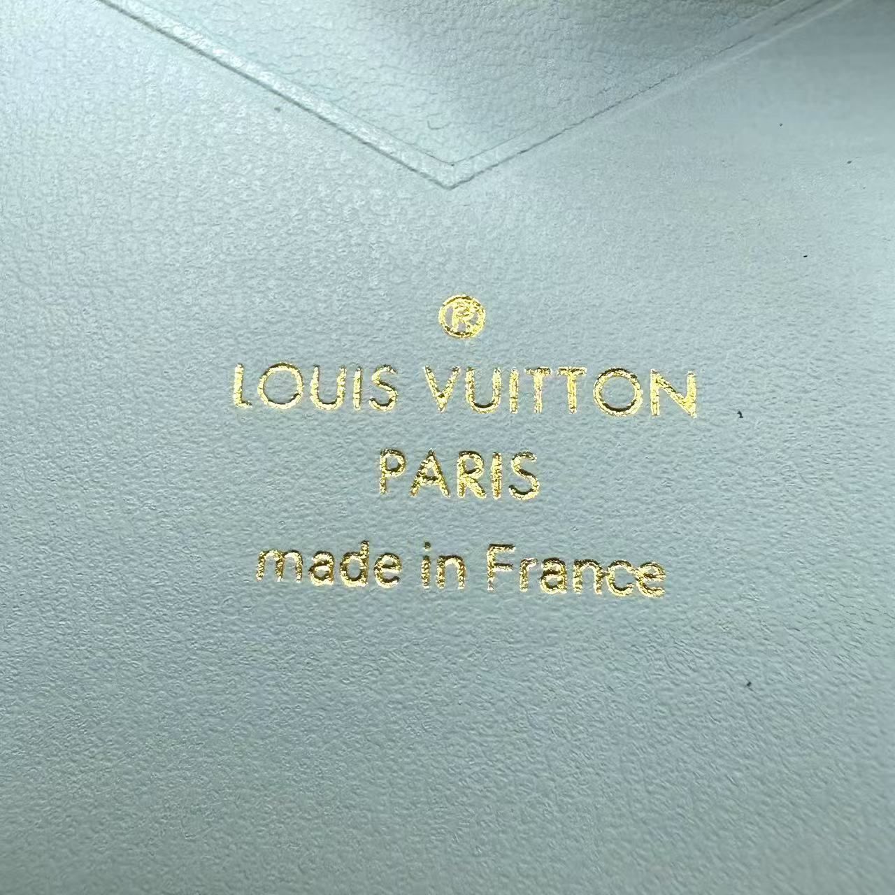 Louis Vuitton Wallet Foldin Logo Leather Beige — view 9