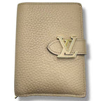 Louis Vuitton Wallet Foldin Logo Leather Beige — view 2