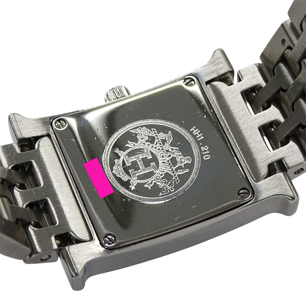 Hermes Watch Quartz Stainless Steel Silver Ivory Polished — view 7