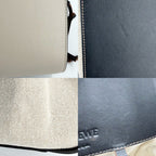 Loewe 2-Way Anagram Hammock Shoulder Crossbody Tote Drawstring Leather Canvas — view 6