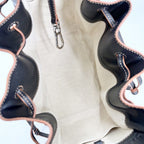 Loewe 2-Way Anagram Hammock Shoulder Crossbody Tote Drawstring Leather Canvas — view 4
