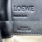 Loewe 2-Way Anagram Hammock Shoulder Crossbody Tote Drawstring Leather Canvas — view 5
