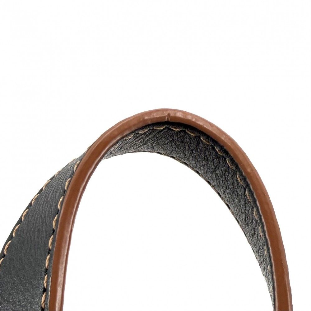Loewe 2-Way Anagram Hammock Shoulder Crossbody Tote Drawstring Leather Canvas — view 9