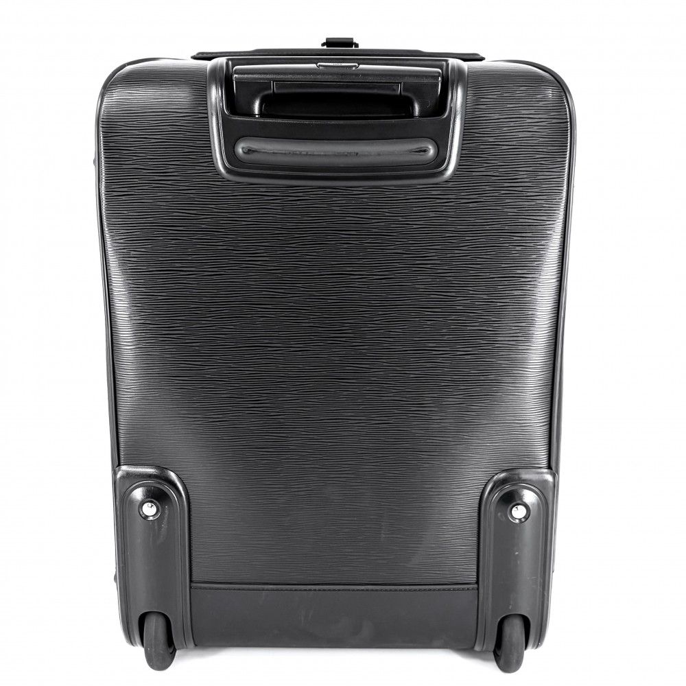 Louis Vuitton Travel Bag Pegase 55 Trunk Suitcase Black Silver — view 2