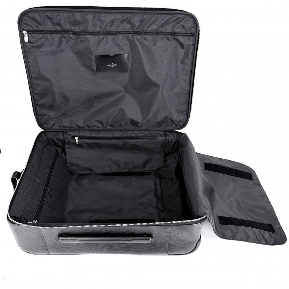 Louis Vuitton Travel Bag Pegase 55 Trunk Suitcase Black Silver — view 5
