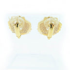 Chanel CC Logo Rhinestone Shell Earring — view 4