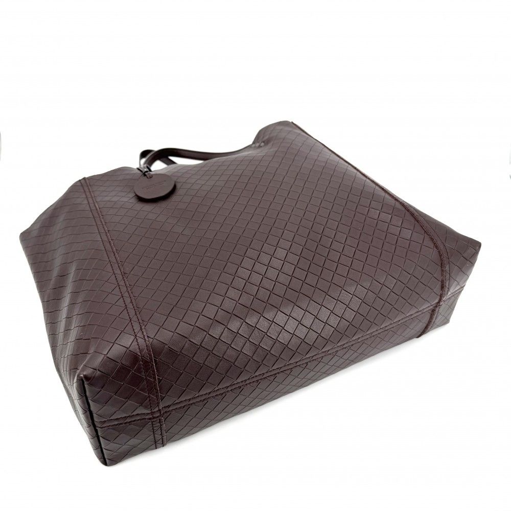 Bottega Veneta Tote Intreccio Mirage Shoulder Bag Leather Bordeaux Gunmetal — view 3