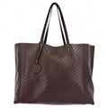 Bottega Veneta Tote Intreccio Mirage Shoulder Bag Leather Bordeaux Gunmetal