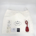 Prada Handbag Nappa Tote Leather Red Blue Silver — view 8