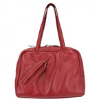 Prada Handbag Nappa Tote Leather Red Blue Silver — view 2