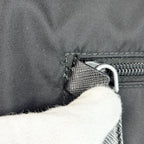 Prada Shoulder Bag Crossbody Triangle Logo Nylon Black Silver — view 9