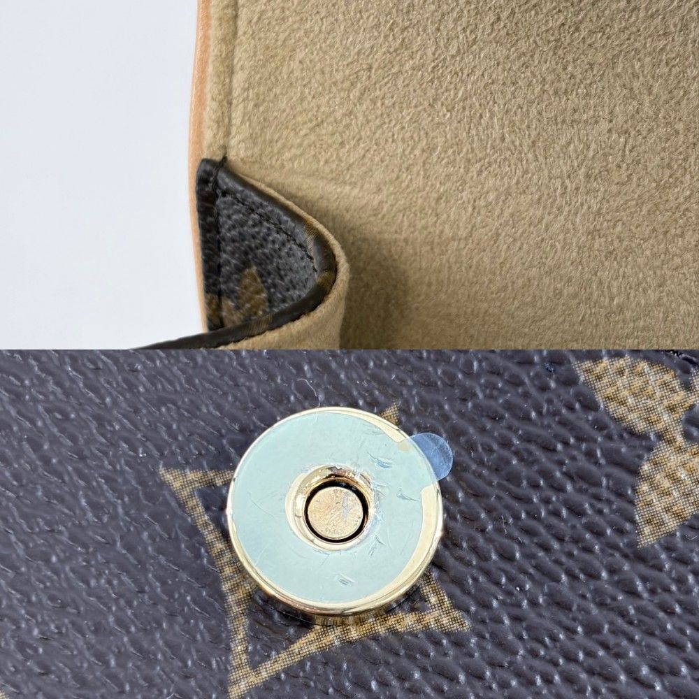 Louis Vuitton Waist Bag Monogram Pochette Florentine Pouch Brown Gold — view 7