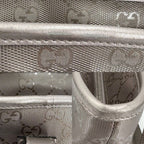 Gucci Handbag GG Supreme Tote Leather Metallic Pink Silver — view 6