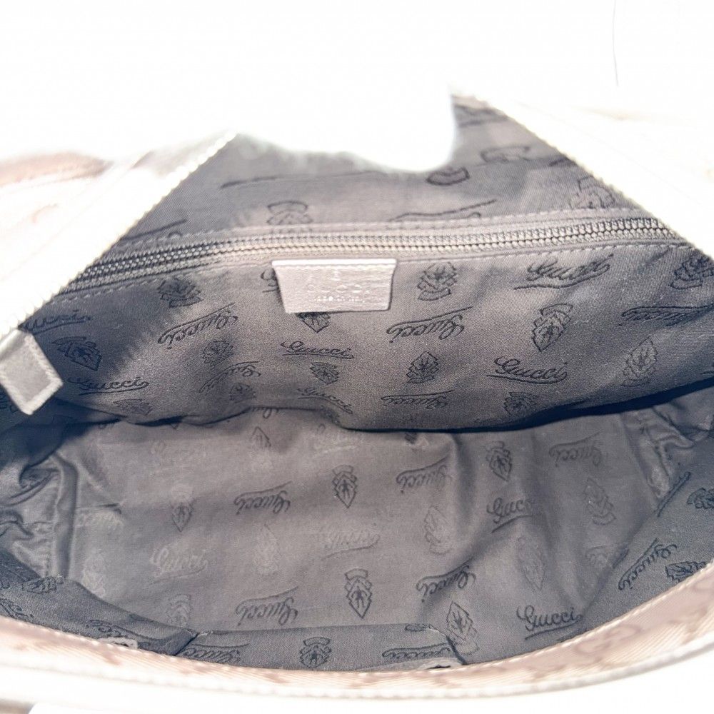 Gucci Handbag GG Supreme Tote Leather Metallic Pink Silver — view 4